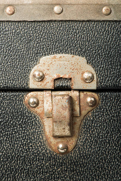 istock Lock of an old travel suitcase 178122168