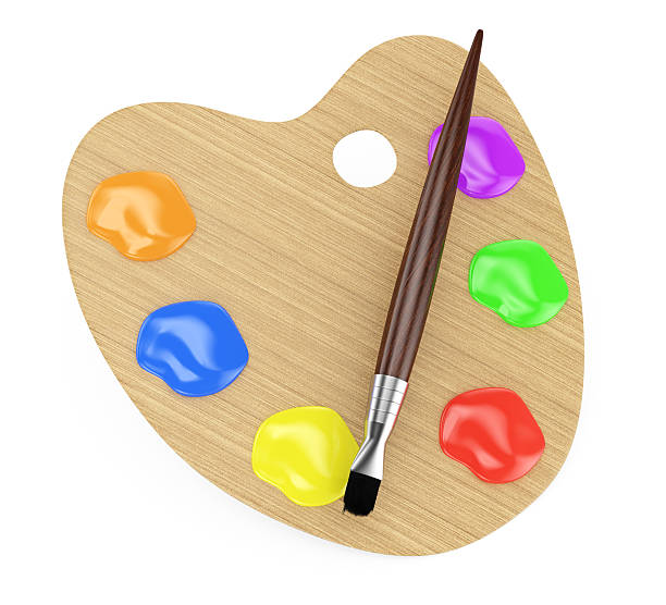 istock wooden art palette 178122246