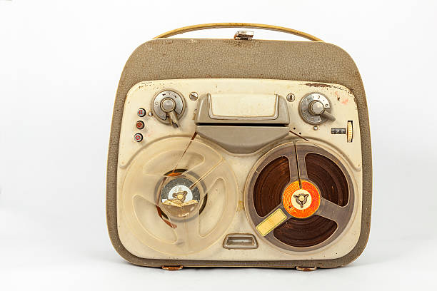 istock vintage old portable tape recorder 178125893