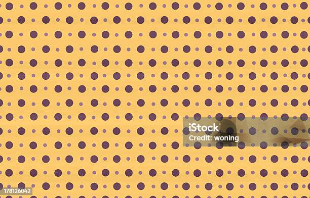 Polka Dot Com Cor De Fundo Amarelo Pastel - Fotografias de stock e mais imagens de Abstrato - Abstrato, Amarelo, Arte