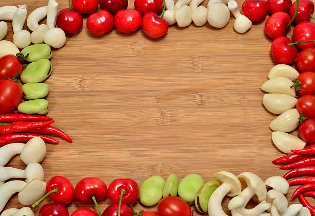 Vegetables variety and Frame:diet