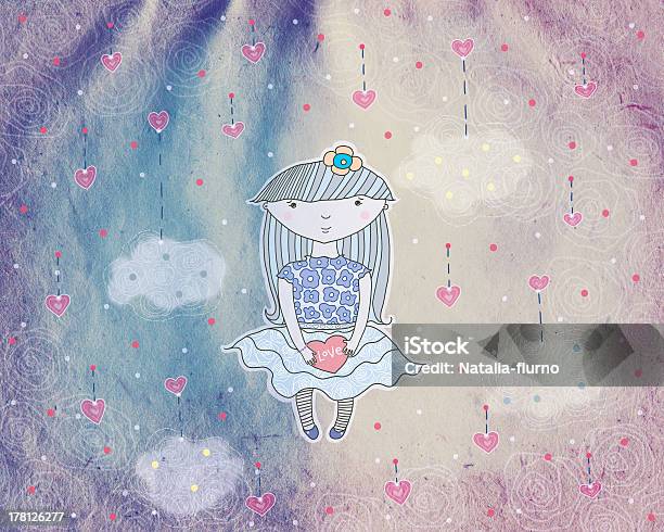 Greeting Card Stock Illustration - Download Image Now - Antique, Awe, Baby - Human Age