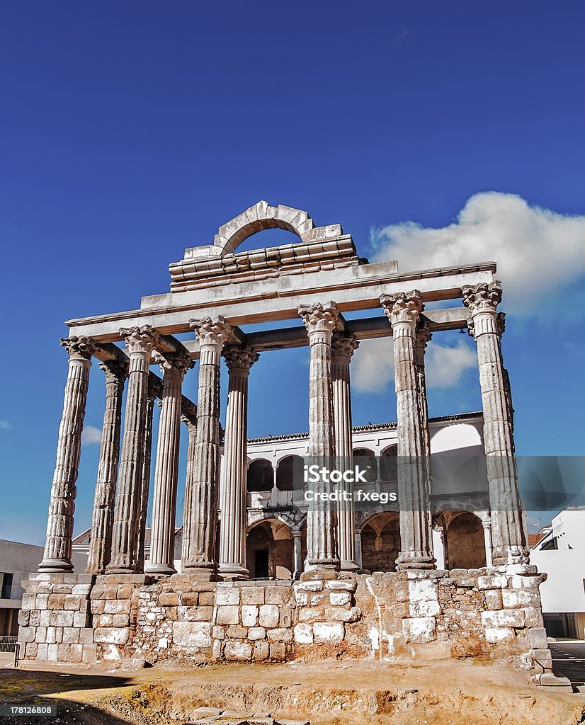 Römischer Tempel in Merida - Lizenzfrei Alt Stock-Foto