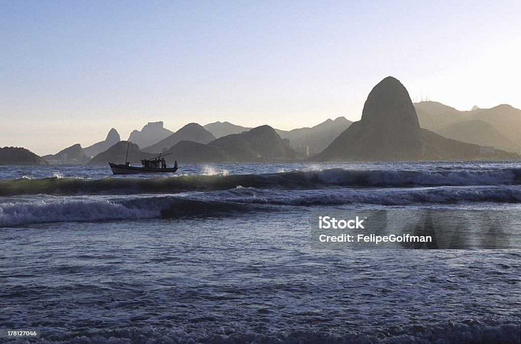 Montanhas silhuette Rio de Janeiro - Royalty-free Ao Ar Livre Foto de stock