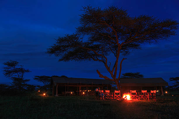 istock Camp fire in the Serengeti Park 178127082