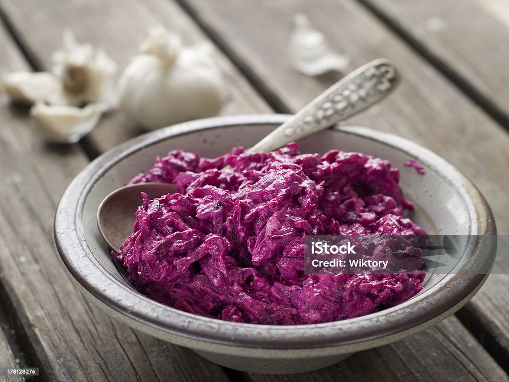 Ensalada de remolacha - Foto de stock de Ajo libre de derechos