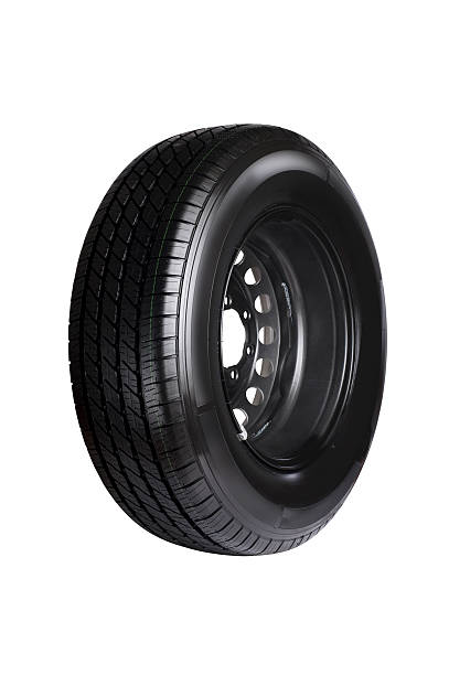 istock Side view of car tire 178128315