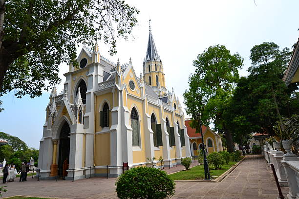istock Thai temple in Christian church style 178128488