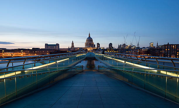 istock Millennium Bridge St Paul's Cathedral and River Thames London England 178130000