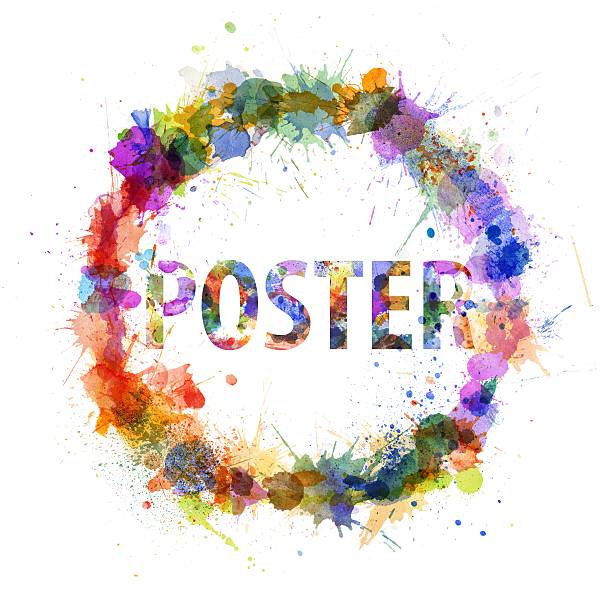 istock Poster concept, watercolor splashes as a sign 178130130