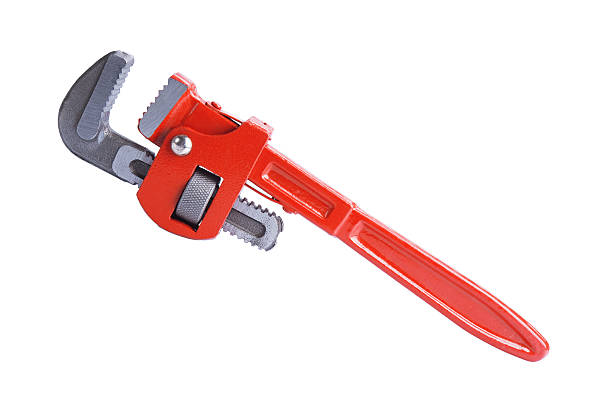 prix pipe wrench - adjustable wrench wrench clipping path red photos et images de collection