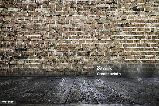 Old Interior Stock Photo - Download Image Now - Abandoned, Brick, Brick Wall