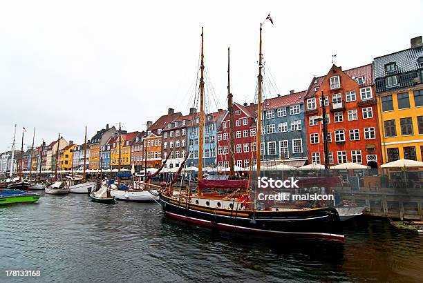 Old Center Of Copenhagen Stock Photo - Download Image Now - Architecture, Blue, Breakfast