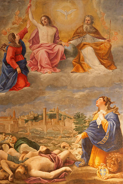 istock Verona - paint of The plague in town 178134353