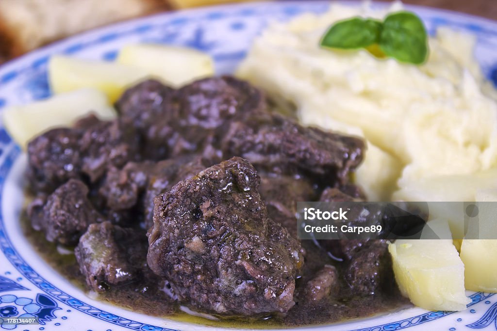 Stew with Mashed Potato Beef Stock Photo