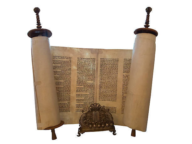 istock The Jewish Torah scroll and a gold menorah candle support 178135299
