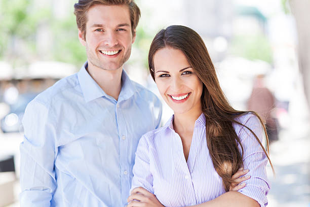 istock Business couple outdoors 178135376