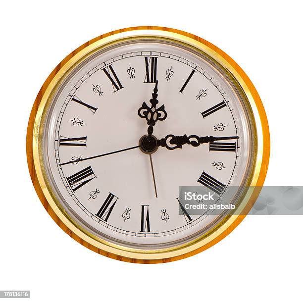 Quadrante Di Orologio Isolato Su Bianco - Fotografie stock e altre immagini di Affari - Affari, Astratto, Bianco