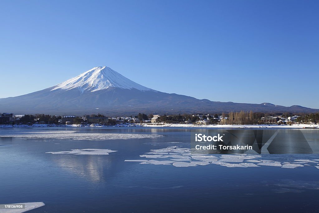 Montanha no inverno do monte de Fuji - Royalty-free Ao Ar Livre Foto de stock