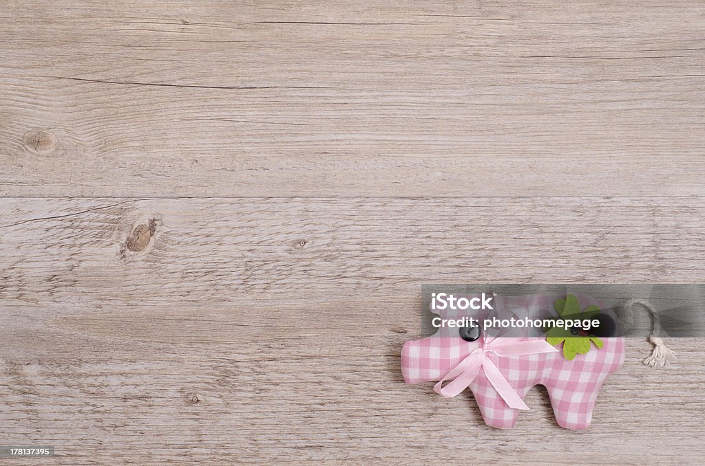 Rosa cerdos como lucky encanto de - Foto de stock de A cuadros libre de derechos