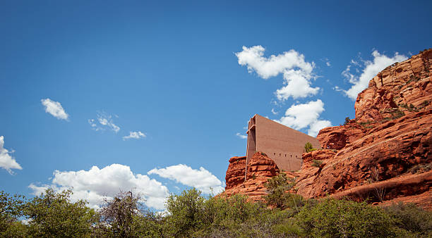 Capela da Cruz Sagrada de Sedona, Arizona - foto de acervo