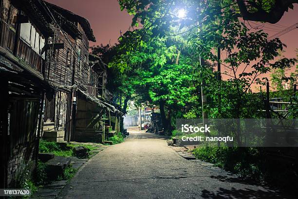 Old Alley At Night Stock Photo - Download Image Now - Alley, Ancient, Architecture