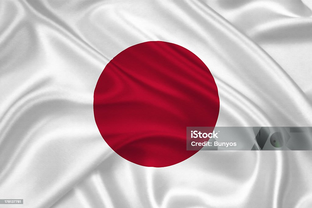 Bandera de Japón - Foto de stock de Bandera japonesa libre de derechos