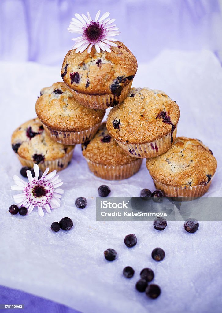 muffins de cassis - Foto de stock de 5 Horas royalty-free