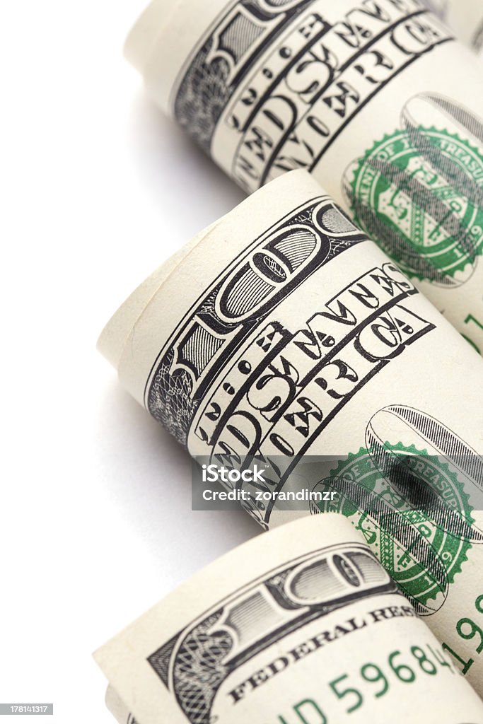 Rollo de dólares - Foto de stock de Actividades bancarias libre de derechos
