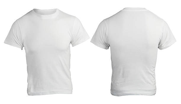 istock Male white shirt template 178145006