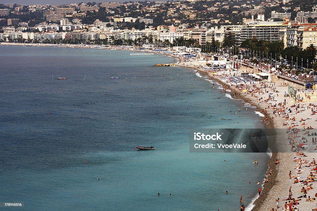 Vista di Nizza Costa Azzurra - Foto stock royalty-free di Acqua