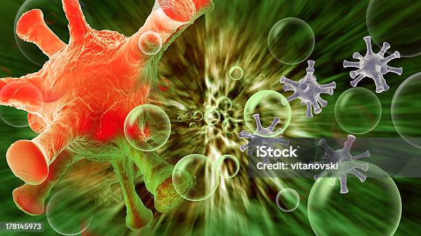 Cloud Di Micro Organizam - Fotografie stock e altre immagini di Batterio - Batterio, Biologia, Cellula