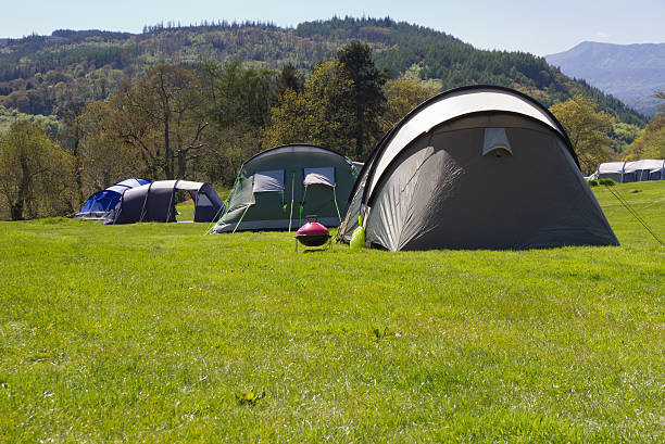 Big Family Tents stock photo