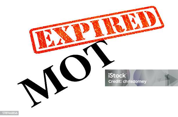 Mot Expired Stock Photo - Download Image Now - Car, Auto Repair Shop, Cut Out