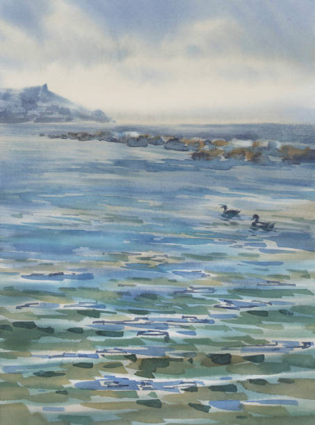 istock A seascape with a mountain in the horizon by the shore, San Remo 1781485536