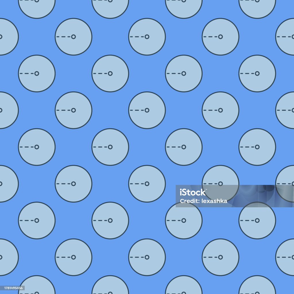 Math Pattern Circle Background Circle Mathematics Figure Blue Seamless Pattern Geometry Education ...
