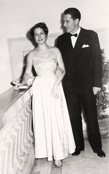 istock Happy Couple enjoying party in 1950. 1781501423