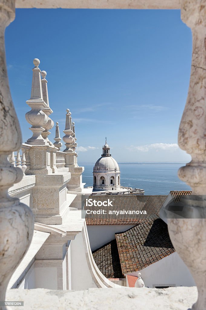 Panthéon du toit de l'Église Sao Vincente à Lisbonne - Photo de Lisbonne libre de droits
