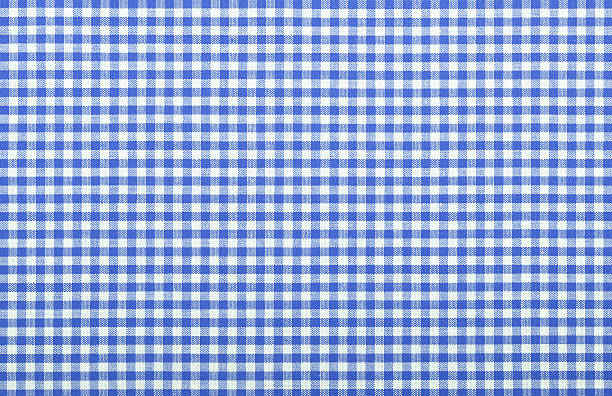 istock Close-up of a blue checkered fabric 178151636