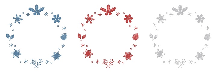 Snow texture Snow Christmas Frame Snowflake Vector set