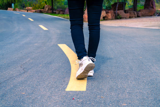 istock A man was walking on an outdoor road 1781541620
