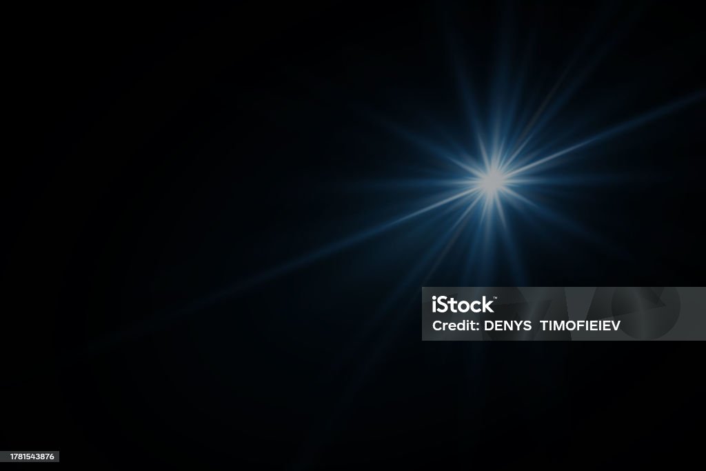 Flare Rays Effect Flare Light Effect Flash Light With Rays And Lens Stock Illustration ...