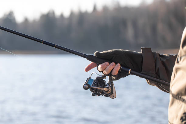 istock spinning reel, fishing rod 1781547698