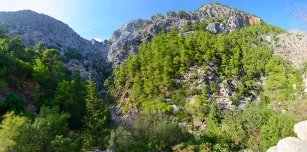 Beautiful panoramic view of mountains in Goynuk Canyon, Turkey