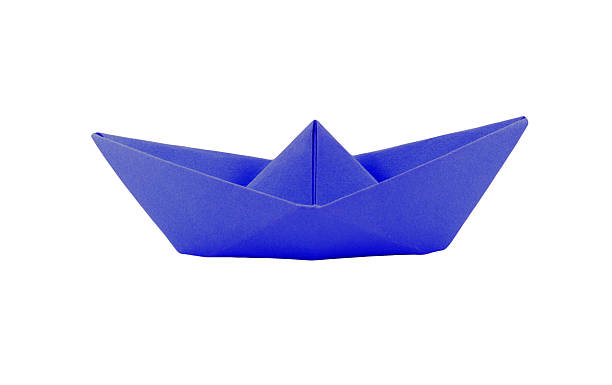 istock origami blue paper boat on white background 178156153