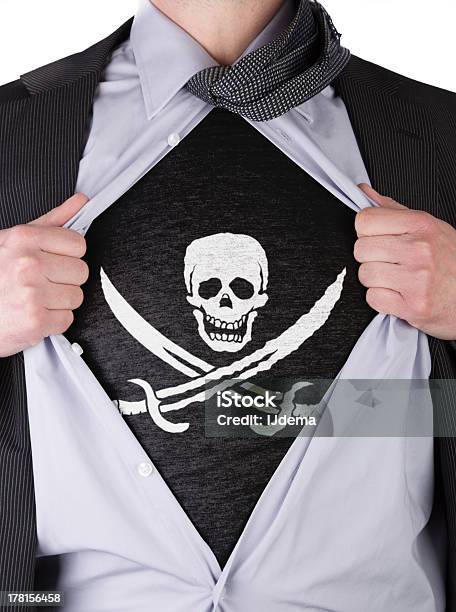 ビジネスの男性海賊旗 T シャツ - アイデアのストックフォトや画像を多数ご用意 - アイデア, アイデンティティー, コンセプト