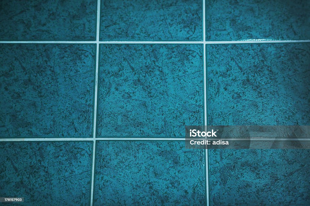 Cerâmica Chão de Azulejo - Royalty-free Azul Foto de stock