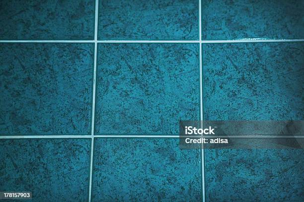 Cerâmica Chão De Azulejo - Fotografias de stock e mais imagens de Azul - Azul, Azulejo, Cerâmica