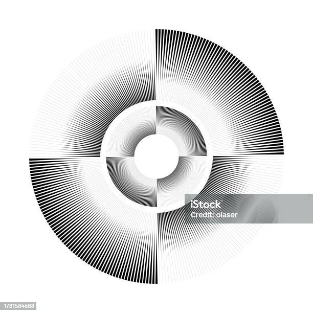 This Image Features A Black And White Moiré Pattern Creating An Optical ...