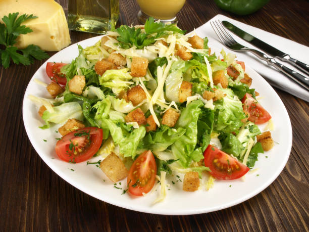 istock Caesar Salad with Croutons and Parmesan Cheese 1781605802